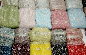 Nuevo diseño actualizado Zari con Secuencia de tela de red Ancho 56 pulgadas materia prima textil tela de ropa - Product Image 3