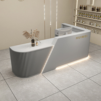QT-56 Ensemble de Mobilier de Bureau Tables de Réception Modernes pour Salon de Beauté