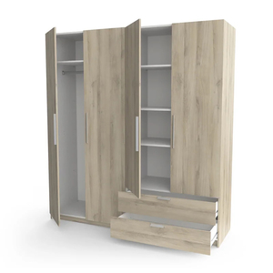 <strong>Cheap</strong> Wholesale Flat Pack Modern Wooden Bedroom &amp; Living Room Furniture Large Space Storage <strong>Wardrobe</strong> DECOHOME <strong>UK</strong> Hot Sale - Product Image 5