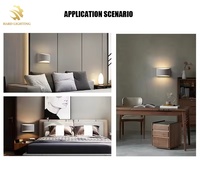 Applique murale LED en plâtre moderne nordique, éclairage vers le haut et vers le bas, luminaire mural décoratif en plâtre pour éclairage intérieur