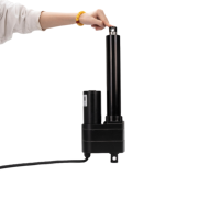 Actionneur linéaire DC robuste IP65 12/24/36/48V 10000N avec retour de position Hall/potentiomètre à course personnalisée pour l'automatisation industrielle