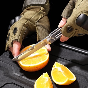 Navaja Plegable Totalmente de Acero, Ultraafilada, de Alta Dureza, para Comer Fruta, Desempacar Carne, Uso en Exteriores, Defensa Personal, OEM - Product Image 3