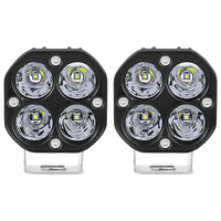 Faro de Trabajo JHS 4x4, Foco Auxiliar para Auto, Luz LED de Trabajo Todoterreno para Motocicleta, Camioneta, ATV, SUV, Tractor