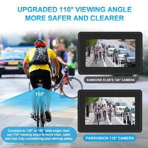 PJAUTO 4.3 pouces vue arrière vélo moniteur caméra système Sport caméra pour vélo vélo sécurité - Product Image 3