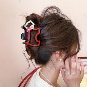 Elegante 9cm Hunde haar klaue im europäischen und amerikanischen Stil Sweet Cute Plastic Animal Hair Clip mit lackierter Haarschmuck - Product Image 2