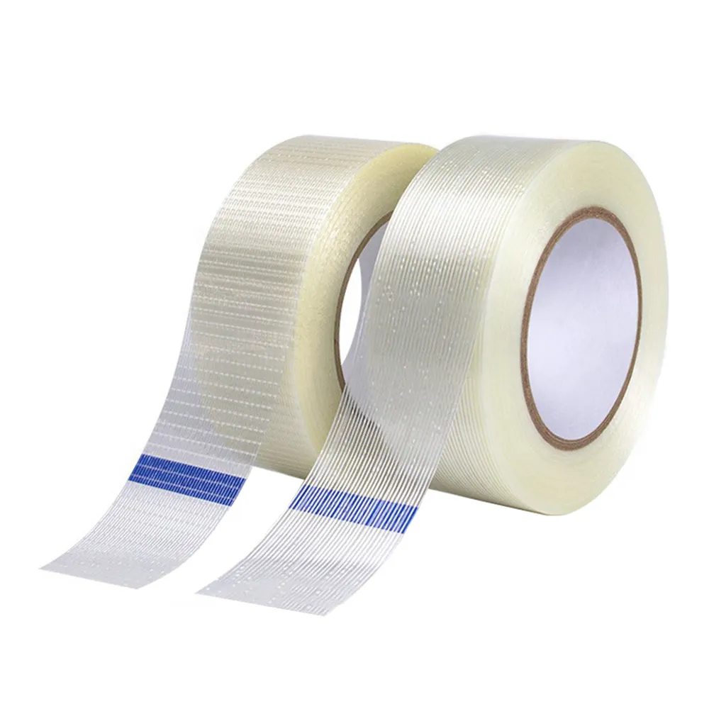 Heavy Duty 3m 893 897 898 8915 8934 Fiber Shipping Clear Self Adhesive Strapping Reinforced Fiberglass Filament Tape