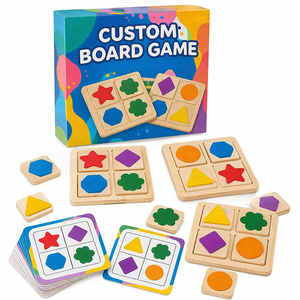 Premium Custom Wooden Board Game OEM Manufacturer Paper <b>Playing</b> <b>Cards</b> Deck Printing Educational Entertainment Original Supplier - Product Image 1