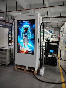 Estación de Carga para Vehículos Eléctricos de Corriente Continua (CC) Montada en el Suelo con Pantalla Publicitaria de 55 Pulgadas, Cargador de CC para Vehículos Eléctricos CCS2 CCS1 para Zeekr - Product Image 2