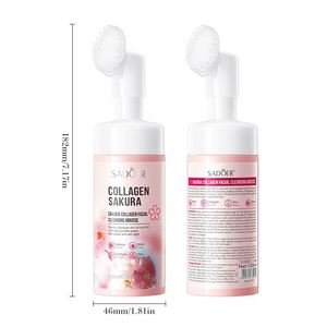 SADOER Mousse Nettoyante au Collagène Fleur de Cerisier – Nettoyage Doux, Sans Sensation de Tiraillement, Contrôle du Sébum, Rafraîchissante et Non Grasse - Product Image 6