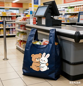 Bolsas de Embalaje para Camisetas Personalizadas de HDPE Resistentes e Irrompibles de Bear and Rabbit para Envío y Regalos Fujian Hualong - Product Image 4