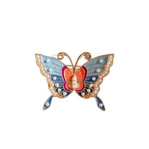 Broches de Lujo para Mujer con Mariposas Esmaltadas, Broche Vintage de Cristal y Perlas para Dama, Joyería, Ropa, Insignias, Corsage - Product Image 5