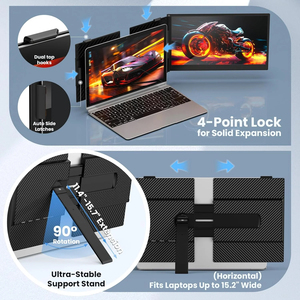 Monitor de Pantalla Dual S8 para Contadores y Abogados, Extensor de Pantalla Portátil de 14 Pulgadas FHD IPS para Laptop, Visualización Multi-Ventana - Product Image 2
