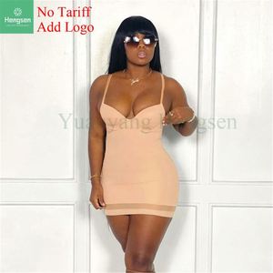 Của phụ nữ hộp đêm thời trang Tank Top thấp-cắt lưới nối sexy hip Dress - Product Image 1