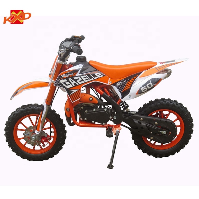 KXD702A Pro Big Frame Mini Dirt Bike 49cc Cheap Price  2 Stroke Nylon Pull Start Mini Motorbike From China KXD MOTOR Factory