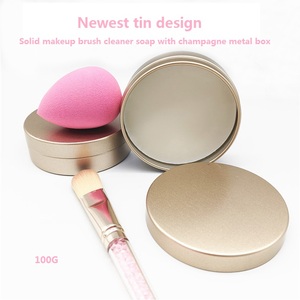 Private Label Milk Fragrance Beauty Sponge <strong>Blender</strong> and <strong>Makeup</strong> <strong>Brush</strong> Cleaner Soap With Silicone Pad - Product Image 4