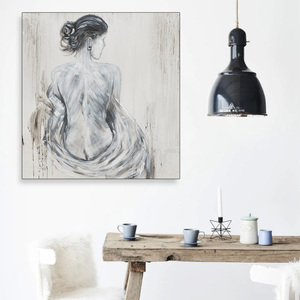 <span class=keywords><strong>Peinture</strong></span> <span class=keywords><strong>de</strong></span> nu, femmes sexy montrant un <span class=keywords><strong>dos</strong></span> blanc impeccable - Product Image 2