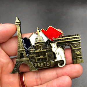 Imán <span class=keywords><strong>de</strong></span> nevera 3D <span class=keywords><strong>de</strong></span> metal, colección <span class=keywords><strong>de</strong></span> lugares emblemáticos, recuerdo escultural premium, magnético, ecológico, resistente al agua, para viajes - Product Image 2