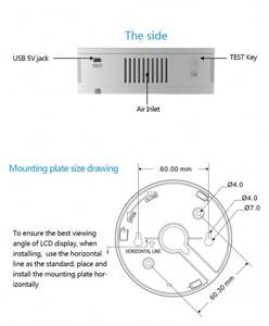 เครื่องตรวจจับก๊าซรั่วแบบดิจิตอล LCD พร้อมระบบเตือนภัย Tuya Wifi  ลดราคาพิเศษ ใช้งานร่วมกับแอป Tuya - Product Image 5