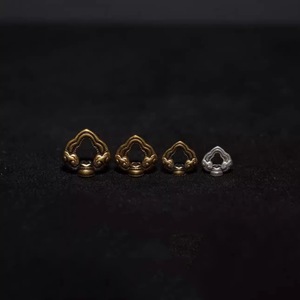Collana con perline in rame in stile tibetano e nuovo stile cinese, con finitura annodata e anello <span class=keywords><strong>a</strong></span> otto con nuvola di buon auspicio - Product Image 3