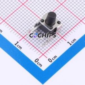 TS013-CBW0FH7.5 Tactile Switch Through hole-4P,7.5x7mm Switch Single Pole Single Throw Round Button 2.5N Right Angle Insert - Product Image 1