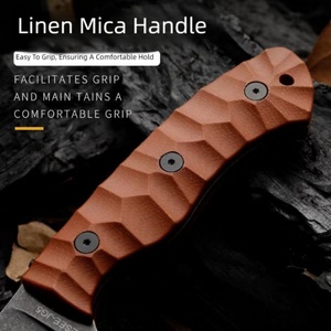 Couteau de jardin multifonctionnel ESEE-JG5 en acier inoxydable, finition délavée, personnalisable OEM, manche en bois, épaisseur 2,5 mm, garantie 1 an - Product Image 5