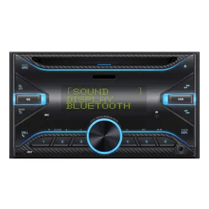 Double Din LCD Display Car MP3 Player Support ID3 and Bluetooth With Remote AUX IN 4 RCA Car Radio Stereo