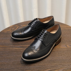 Nuevos Zapatos de Moda para Hombre que Aumentan la Estatura, con Cordones Elaborados, Estilo Brogue Hecho a Mano, Zapatos Casuales para Exteriores - Product Image 5