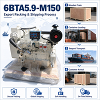 Precio de Fábrica SCDC DCEC Cum 6B 6BT 6BTA5.9 Serie Motor Marino 6BTA5.9-M 150hp 2200RPM para Barco Pesquero, Remolcador, Barco de Trabajo