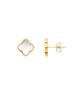 Bijoux personnalisés, nouveau design, boucles d'oreilles en argent sterling 925 avec perles, plaquées or 18 carats, bijoux fins pour femmes - Product Image 1