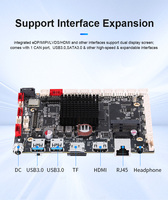 Carte mère RK3568 pour automatisation industrielle, vision industrielle, contrôleur PLC, 4 Go, 8 Go DDR4X, 32 Go, 64 Go eMMC, double GBE