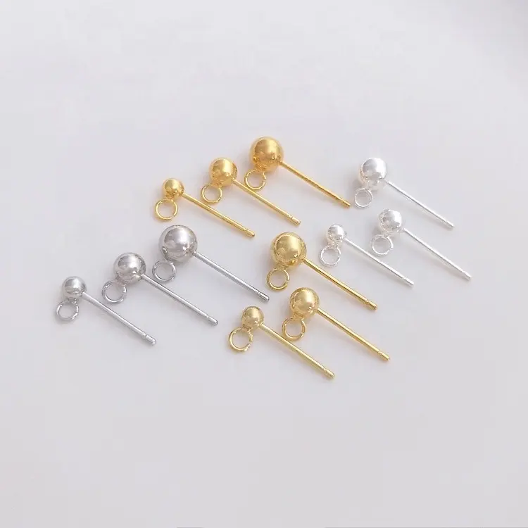 sterling silver fashion gemstones manufacturer pearl stud earring findings making for diy jewelry charms gold filled accessories