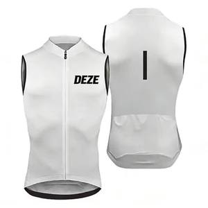 Gilet de cyclisme unisexe professionnel de haute qualité, imperméable, coupe-vent, écologique, à séchage rapide, multi-poches, pour l'entraînement et les événements cyclistes - Product Image 1