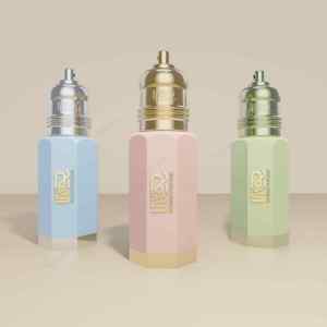 Fancy attar chai với keying Zamac <span class=keywords><strong>cap</strong></span> 3ml 6ml 12ml cho Oud dầu mới được thiết kế độc đáo Nước hoa chai thủy tinh với vàng Zamac cơ sở - Product Image 4