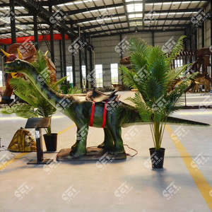 Offre Spéciale : Manège de Parc d'Attractions Dinosaure Animé à Bascule - Parasaurolophus - Product Image 2