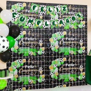 Cortina de Lluvia Decorativa con Temática de Fútbol Español para Fiestas de Cumpleaños - Product Image 3