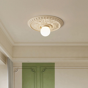 Plafonnier de luxe de style français, luminaire rétro artistique pour salon, entrée, mur de fond, couloir - Product Image 2