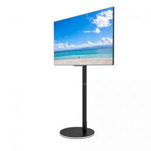 Support <span class=keywords><strong>TV</strong></span> moderne et élégant pour salon, support <span class=keywords><strong>TV</strong></span> au sol pour studio avec lampe et roulettes sur la base pour LG - Product Image 3