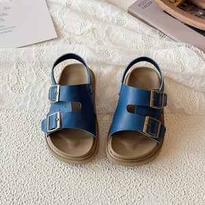 Sandales confortables pour enfants et filles, à bout ouvert, avec double boucle réglable, idéales pour la plage, les sorties et la marche quotidienne - Product Image 2