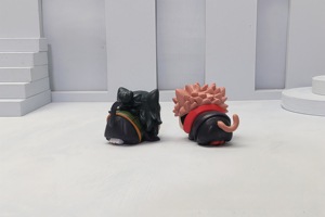 H4CM 4 piezas = 1 set Figuras mini JJK de gato Chibi acostado, Itadori Gojo <span class=keywords><strong>Sukuna</strong></span> Nobara, Figura de acción de PVC, Adorno de anime - Product Image 5