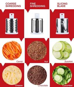 Rallador de tambor de fruta Manual, picador de verduras, herramientas de cocina, trituradora de verduras, cortador de patatas, rebanador de cebolla, rallador - Product Image 2