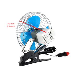 8 אינץ DC <span class=keywords><strong>12V</strong></span> עם קליפ נייד מיני אוטומטי מגניב אוויר קריר מנוע כוח סוללה חצי אטום רכב אוהד נדנוד - Product Image 6