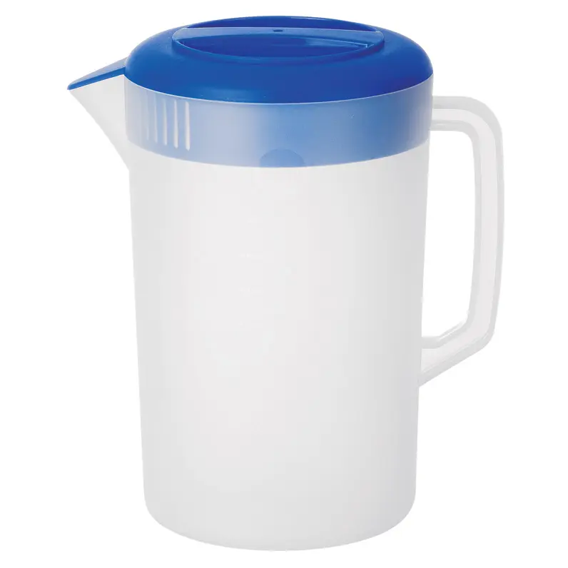 Jarra de plástico translúcido con tapa, jarra de agua de té frío y caliente de 6L