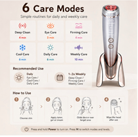 Equipo de Belleza Multifunción 6 en 1 para Moldear la Línea de la Mandíbula, Revitalizar la Piel, Aliviar la Hinchazón, Suavizar y Cuidar con Temperatura Controlada