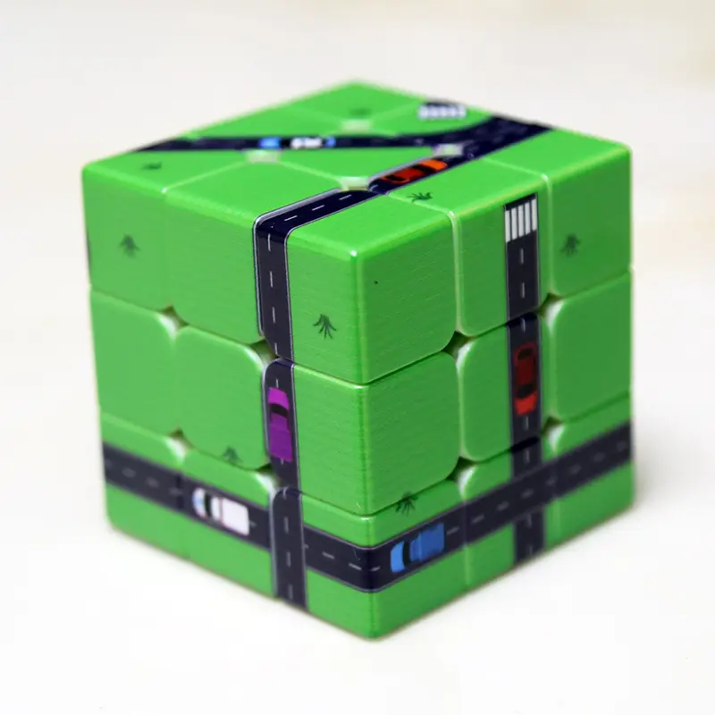 Hot Selling Third-order Stickers Children's Educational Toys Puzzle Cube Game Magic Cube 3x3x3