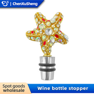 Gold Diamond Star <b>Wine</b> <b>Stopper</b> Zinc Alloy Sealing Bottle <b>Stopper</b> - Product Image 4