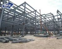 Desain Gudang Industri Harga Bangunan Struktur Baja Logam Ringan Prefabrikasi Dua Tingkat