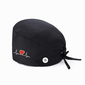 Chapeau chirurgical moderne minimaliste en coton réutilisable et lavable, unisexe, type bouffant, pour les professionnels de la santé - Product Image 5