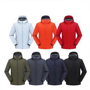 Winter Trendy Men's Cartoon Solid Color Hooded Zipper Waterproof Windproof Reversible Warm Outdoor Sports Casual <b>Canvas</b> Jackets - Product Image 2