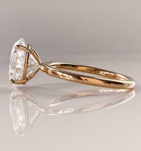 Classic High Quality IGI Certified Engagement <b>Ring</b> Solid Silver Oval Wedding Engagement <b>Ring</b> Jewelry for Women - Product Image 5