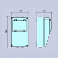 Boîtier de distribution IP67 personnalisé avec interrupteur, prise aviation, protection contre les fuites, électrique industriel